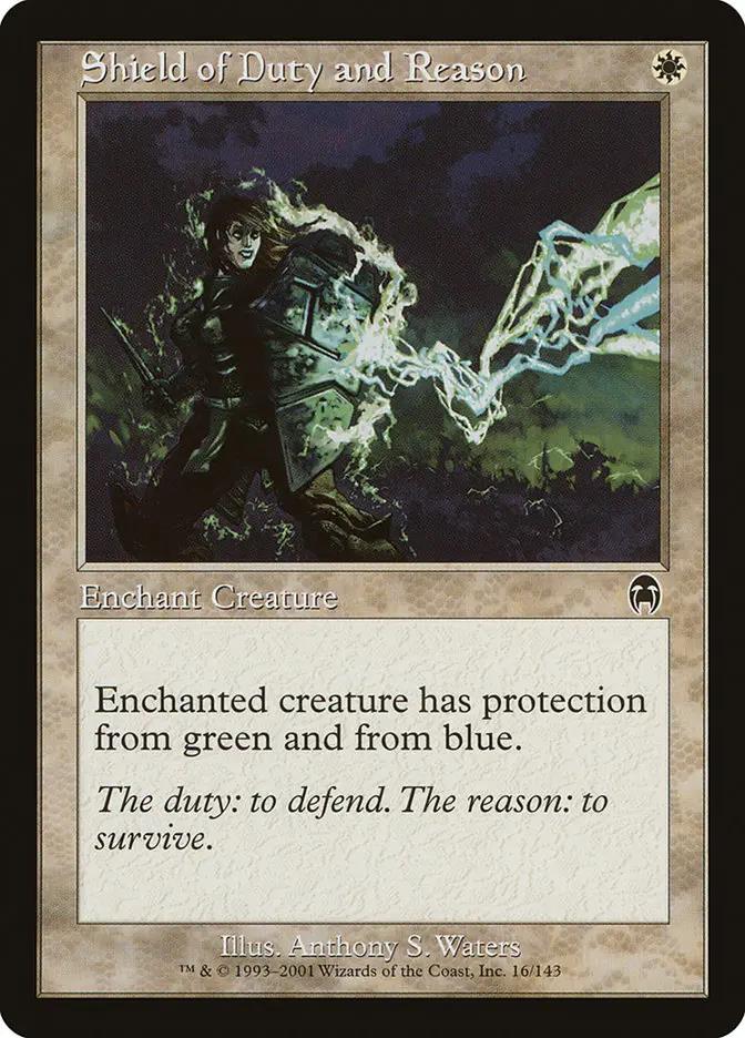 16 - Shield of Duty and Reason - Apocalypse - Normal - Magic: The Gathering Card