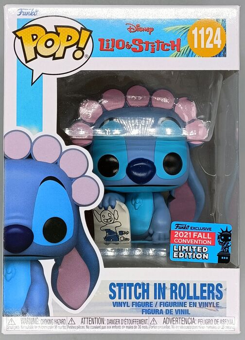 1124 Stitch in Rollers Disney Lilo & Stitch - 2021 Con - Box Damaged Funko POP Funko
