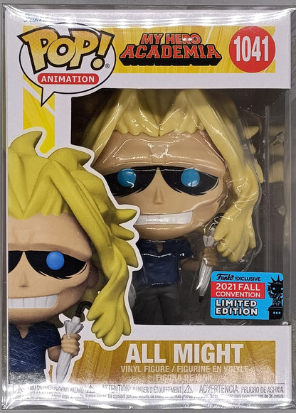 1041 All Might (w/ Umbrella) My Hero Academia - 2021 Con Funko POP - Brand New Funko