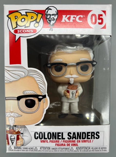 05 Colonel Sanders - Icons - KFC - Funko POP - Box Damaged