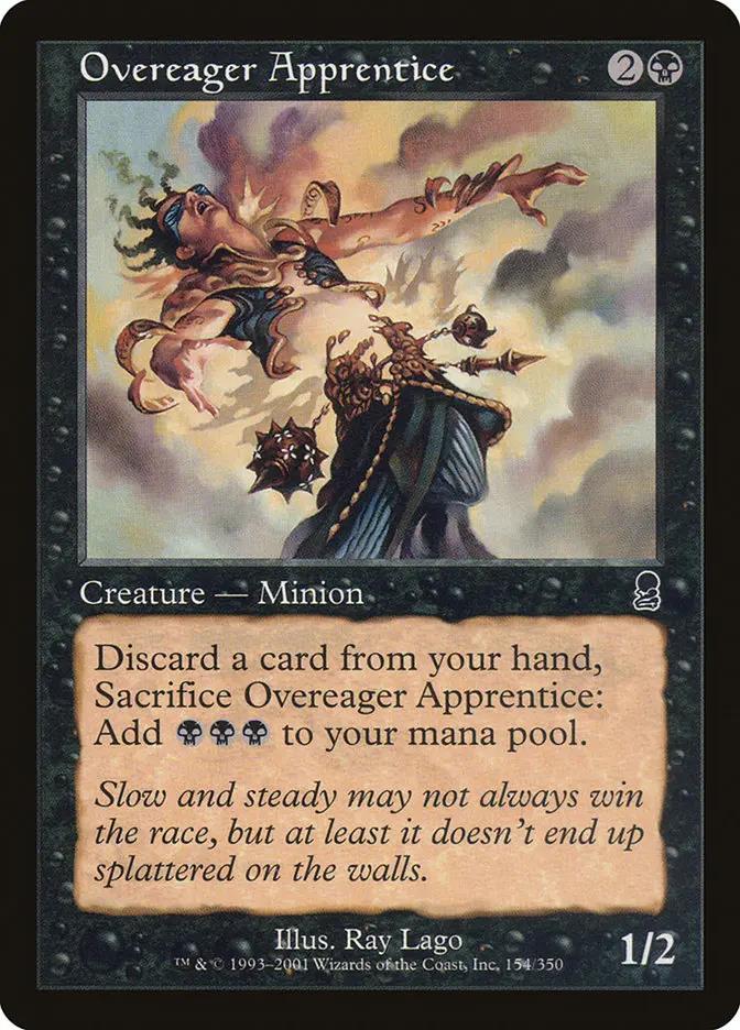 154 - Overeager Apprentice - Odyssey - Normal - Magic: The Gathering Card