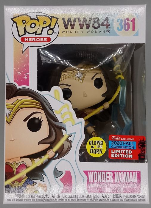 361 Wonder Woman (w/ Lightning) Glow - DC WW84 - 2020 Con Funko POP