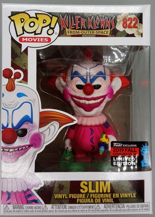 822 Slim - Horror - Killer Klowns from Outer Space - 2019 Con Funko POP Funko