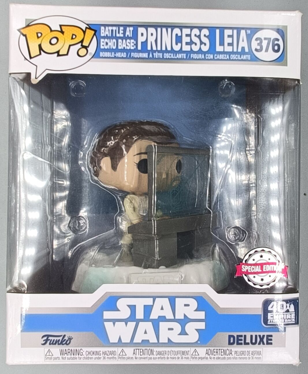 376 Battle at Echo Base: Princess Leia Deluxe - Star Wars - Funko POP - Box Damaged