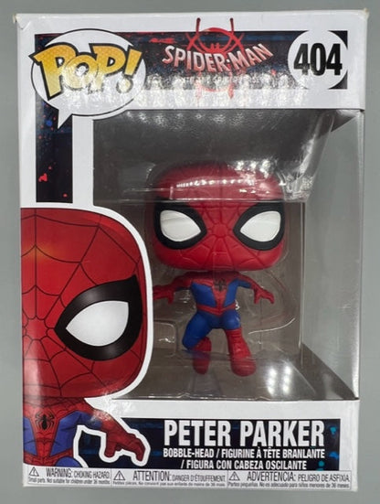 404 Peter Parker - Marvel Spiderman Into the Spiderverse Box Damaged Funko POP