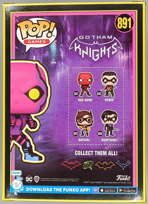 891 Red Hood - Blacklight - DC Gotham Knights Funko POP