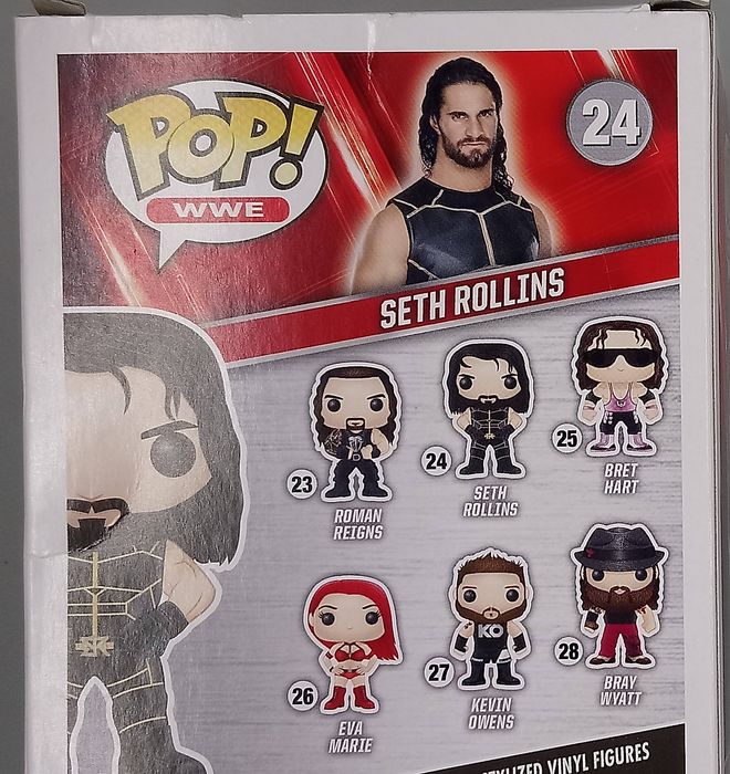 24 Seth Rollins (Black) - WWE - Box Damaged Funko POP