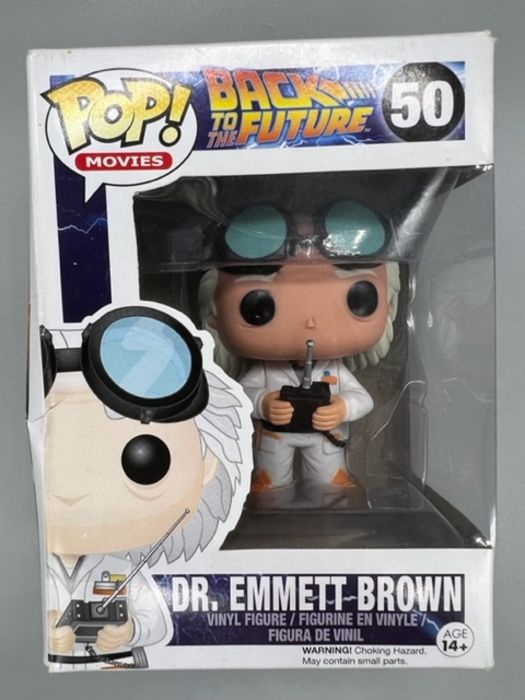50 Dr. Emmett Brown - Back To The Future - Box Damaged Funko POP