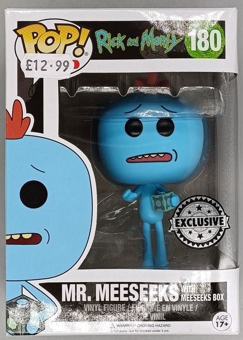 180 Mr. Meeseeks (w/ Meeseeks Box) Rick and Morty Box Damaged Funko POP