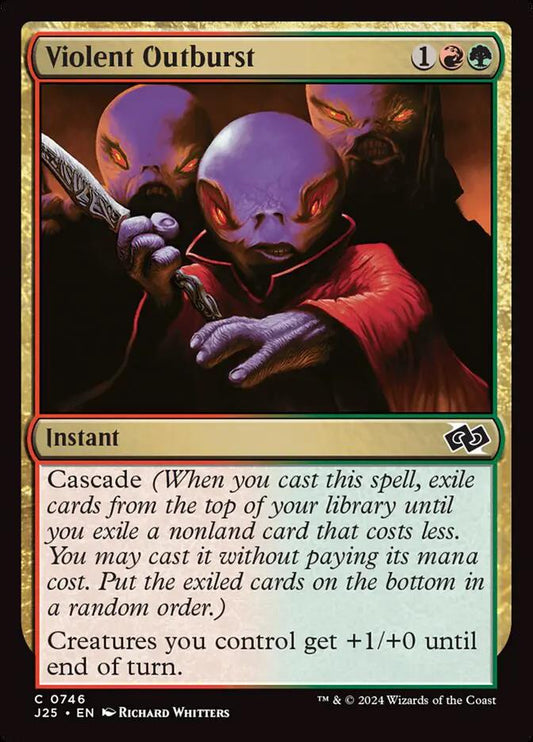 746 - Violent Outburst - Foundations Jumpstart - Normal - Magic: The Gathering Card
