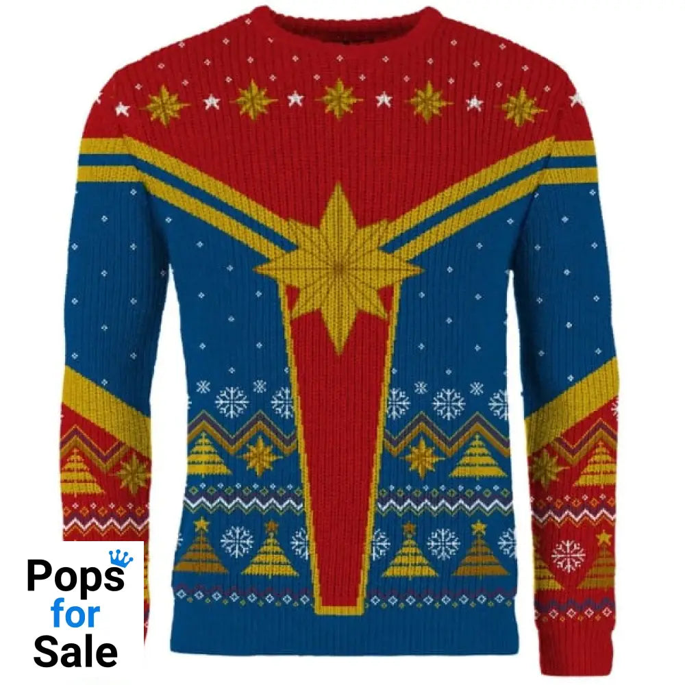Captain Marvel Christmas Jumper (Size M)