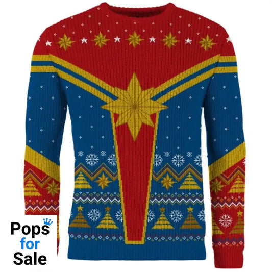 Captain Marvel Christmas Jumper (Size M)