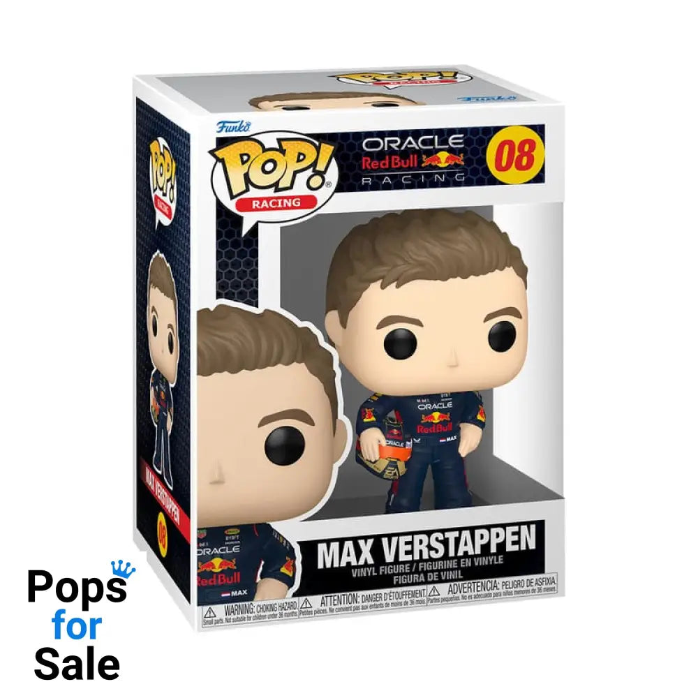 08 Max Verstappen w/Helmet - Oracle Red Bull - Formula 1 F1 Funko POP PRESALE Funko