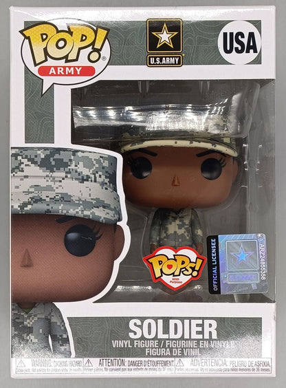 USA Soldier (Female, African American) - Army - Box Damaged Funko POP Funko