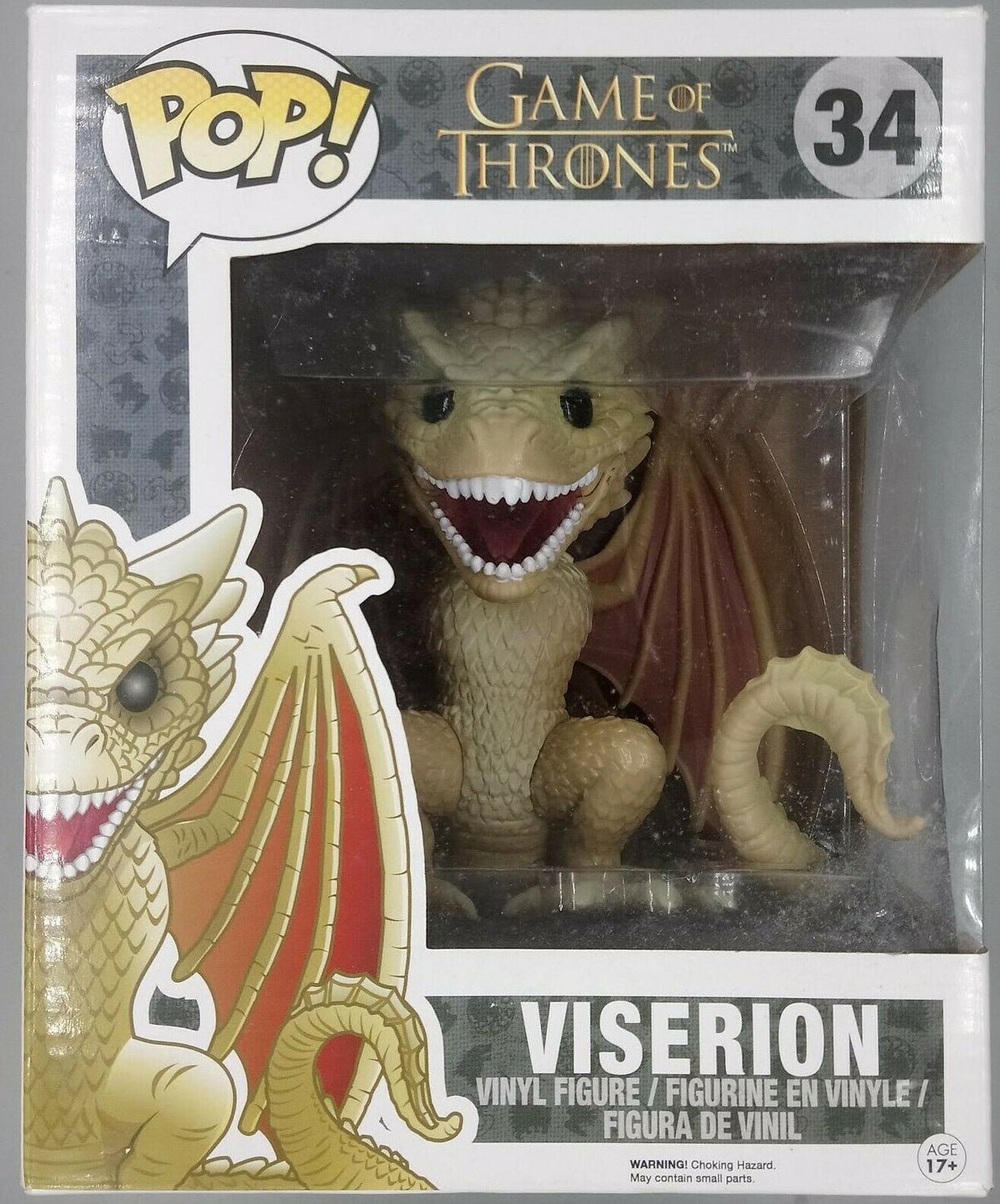 34 Viserion - 6 Inch - Game of Thrones - Funko POP - Box Damaged Funko