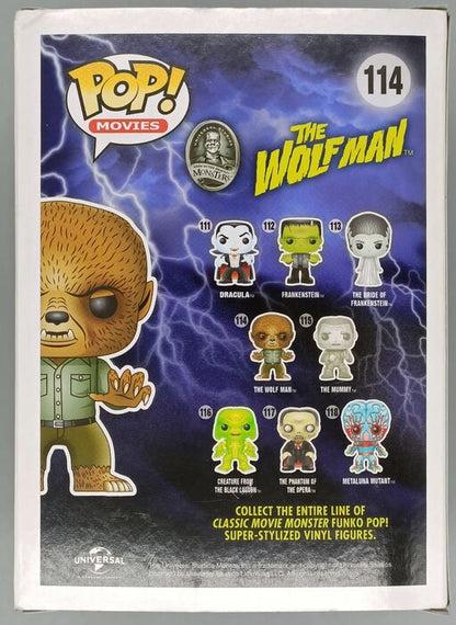 114 The Wolf Man - Universal Monsters - Box Damaged Funko POP
