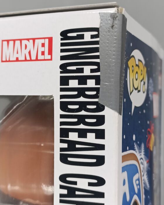 933 Gingerbread Captain America - Marvel - Box Damaged Funko POP