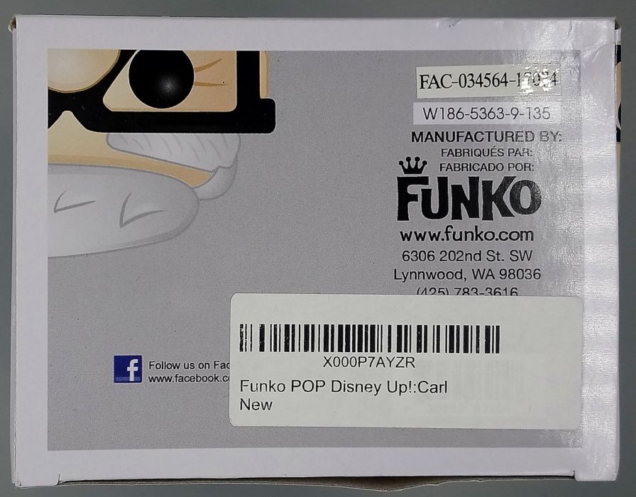 59 Carl - Disney Up - Box Damaged Funko POP