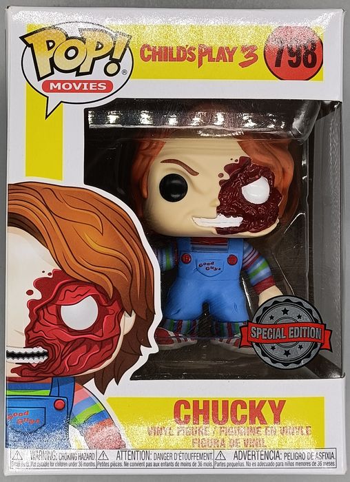 798 Chucky (Half Face) - Horror - Childs Play 3 - Box Damaged Funko POP Funko