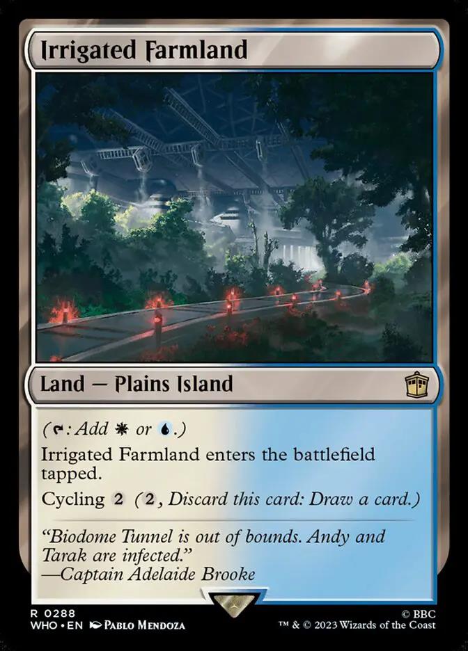 288 - Irrigated Farmland - Doctor Who - Foil - Magic: The Gathering Card