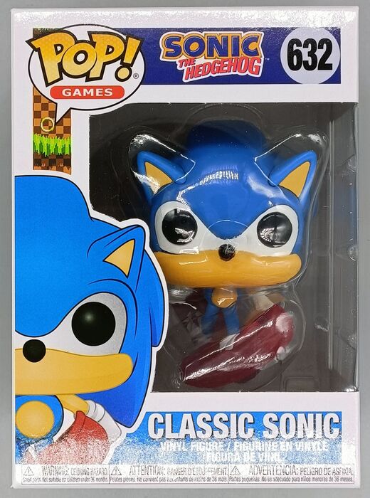 632 Classic Sonic - Sonic the Hedgehog 30th Funko POP - Brand New Funko