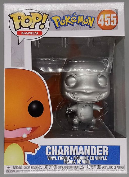 455 Charmander (Silver) - Metallic - Pokemon Funko POP Funko