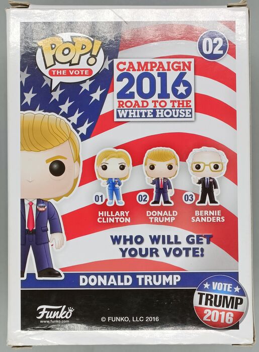 02 Donald Trump - The Vote 2016 Road To The White House Box Damaged Funko POP