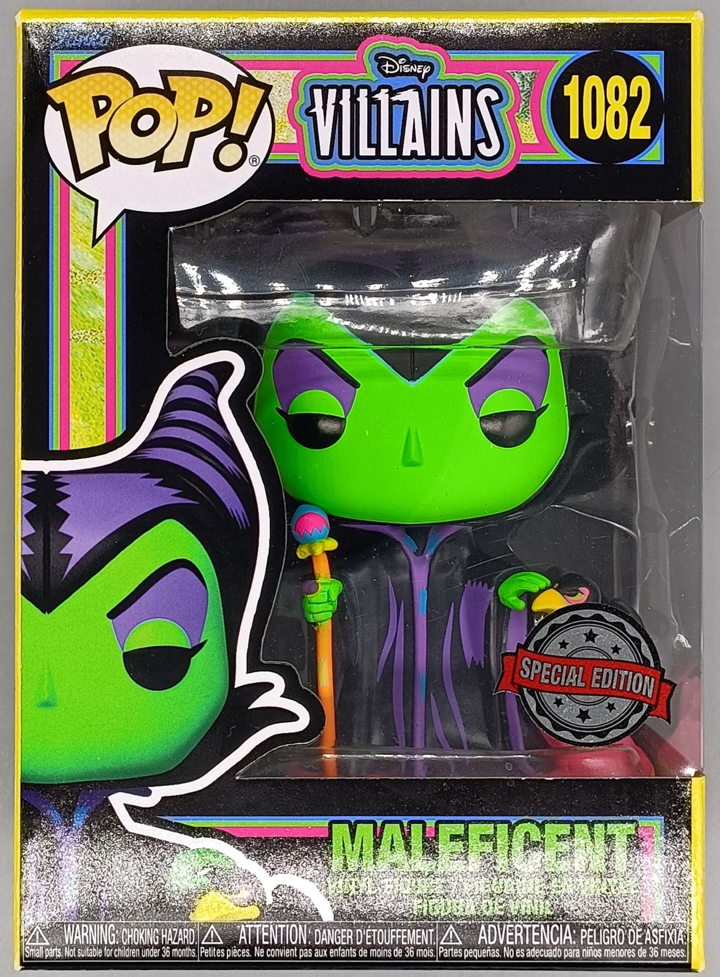 1082 Maleficent - Blacklight - Disney Villains Funko POP