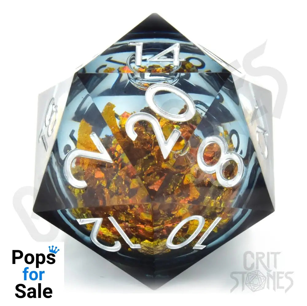CritStones Liquid Core Dice D20 King Midas 5 cm