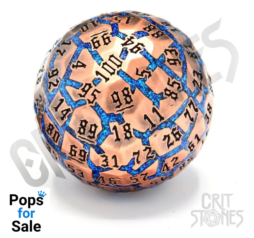 CritStones Metal Dice D100 Hextech Orb