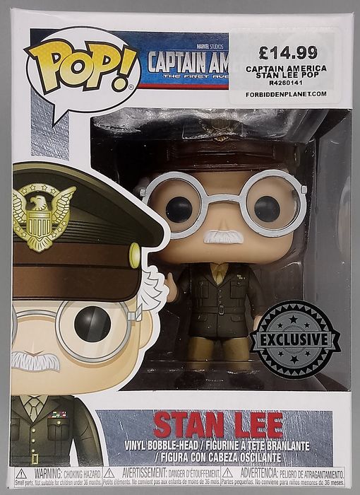 282 Stan Lee (General) - Marvel Captain America Box Damaged Funko POP