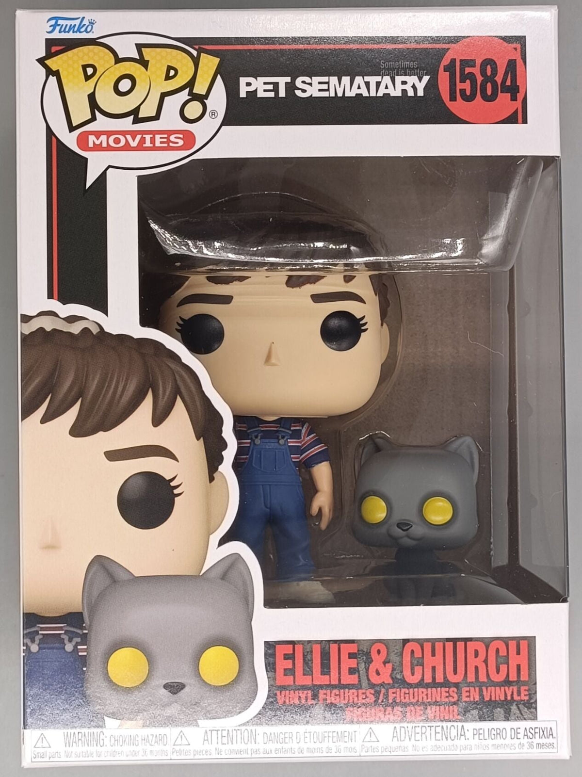 1584 Ellie & Church - Pet Sematary - Horror Funko POP - Brand New Funko