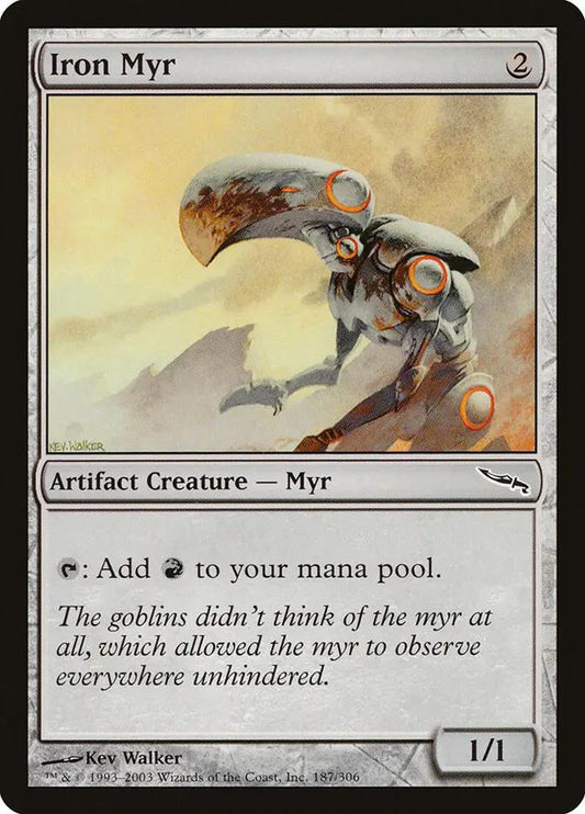 187 - Iron Myr - Mirrodin - Normal - Magic: The Gathering Card