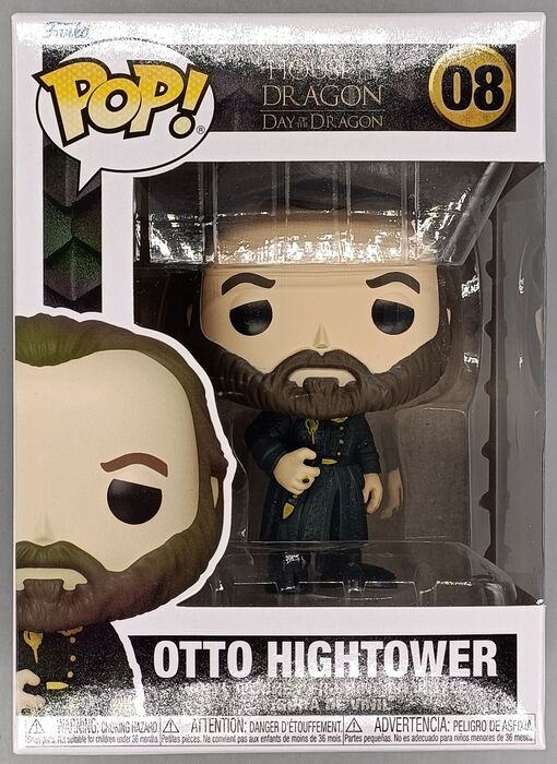 08 Otto Hightower - House of the Dragon - Brand New Funko POP in Protector Funko