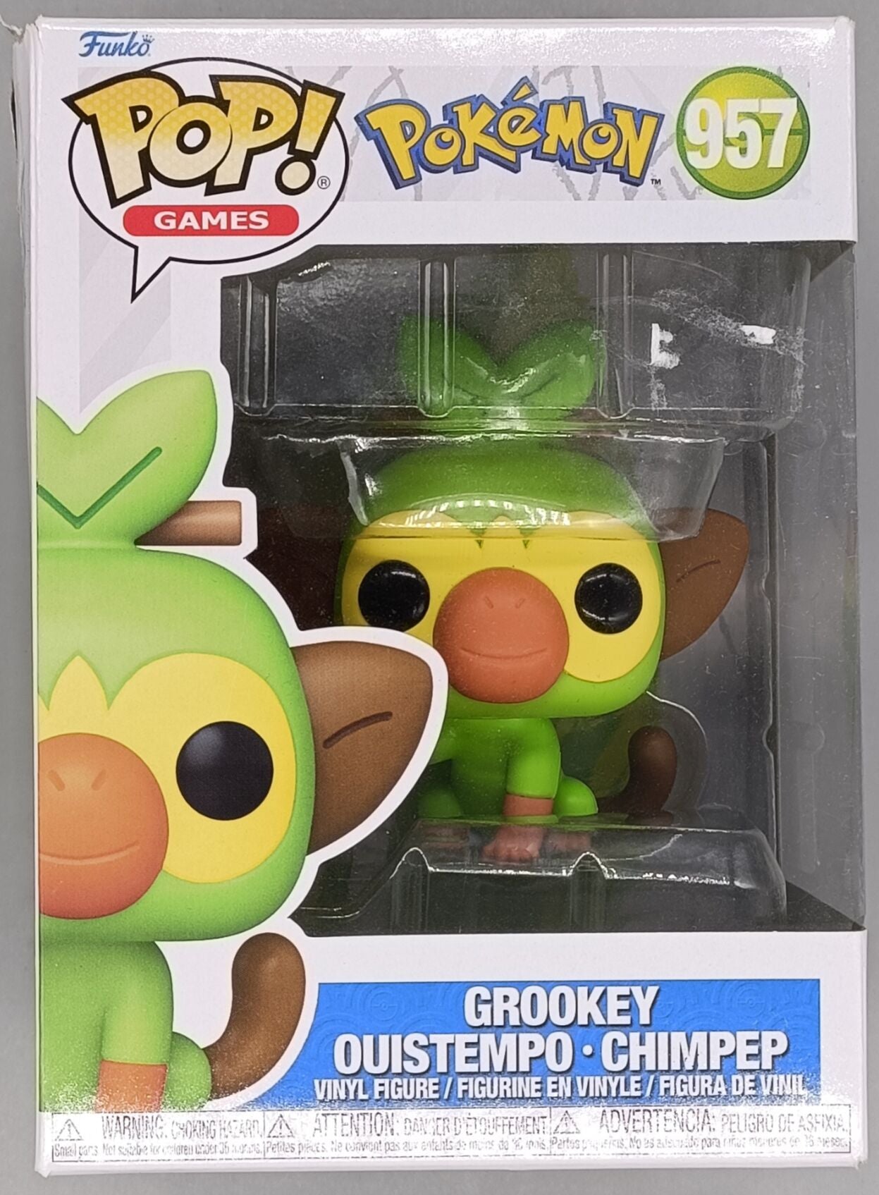 #957 Grookey - Pokemon - Funko POP - Box Damaged - FanofThings.co.uk
