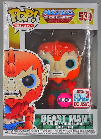 539 Beast Man - Flocked - Masters Of The Univers Box Damaged Funko POP