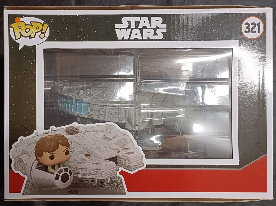 321 Han Solo in the Millennium Falcon Deluxe Star Wars - Box Damaged Funko POP