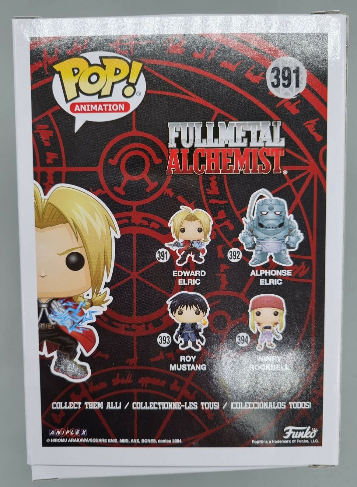 391 Edward Elric - Full Metal Alchemist - Box Damaged Funko POP