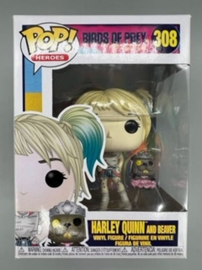 308 Harley Quinn (and Beaver) - DC Birds of Prey - Box Damaged Funko POP Funko