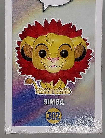 302 Simba (Leaf Mane) - Flocked - Disney Lion King - Box Damaged Funko POP