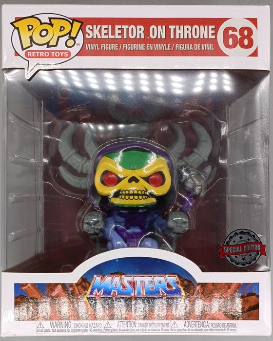 68 Skeletor on Throne - Deluxe - Masters of the Box Damaged Funko POP