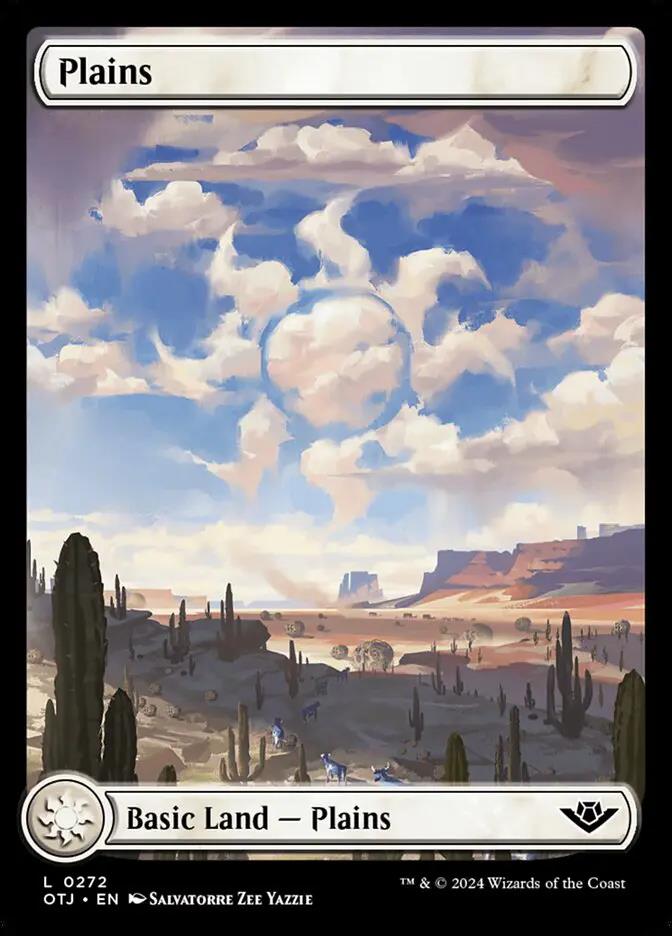 272 - Plains - Outlaws of Thunder Junction - Foil - Magic: The Gathering Card