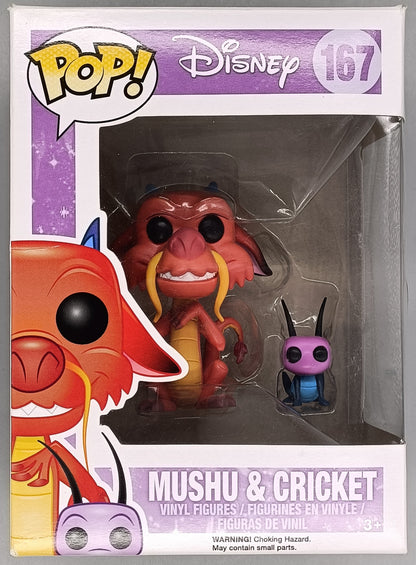 167 Mushu & Cricket - Disney Mulan - Box Damaged Funko POP