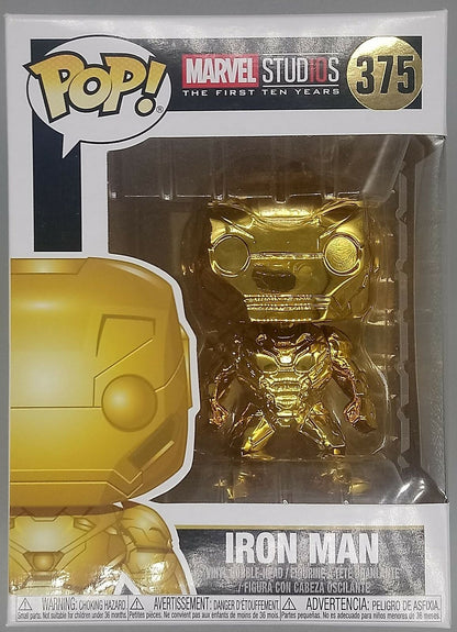 375 Iron Man (Gold) - Chrome - Marvel Studios 10 Funko POP Funko