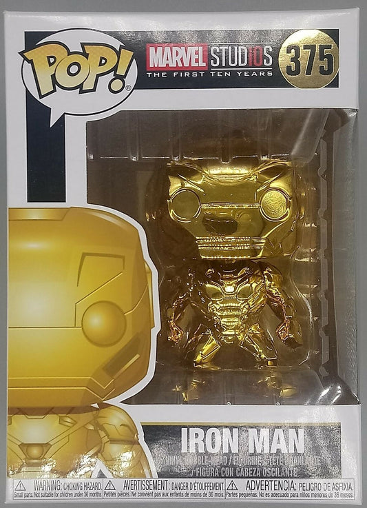 375 Iron Man (Gold) - Chrome - Marvel Studios 10 Funko POP Funko