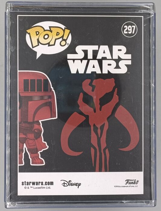 297 Boba Fett (Burgundy) - Star Wars - Boba Fett UK Exclusive (Standard Size Bobble-Head) Funko POP