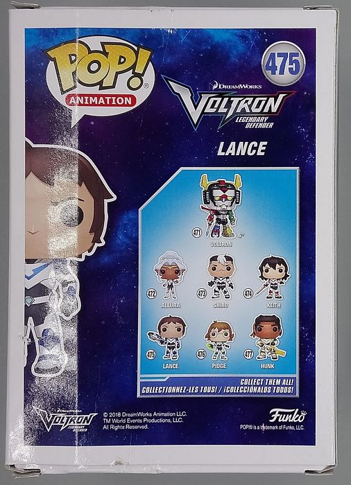 475 Lance - Voltron - Box Damaged Funko POP