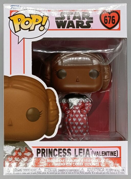 676 Princess Leia (Valentine) - Star Wars Funko POP - Brand New