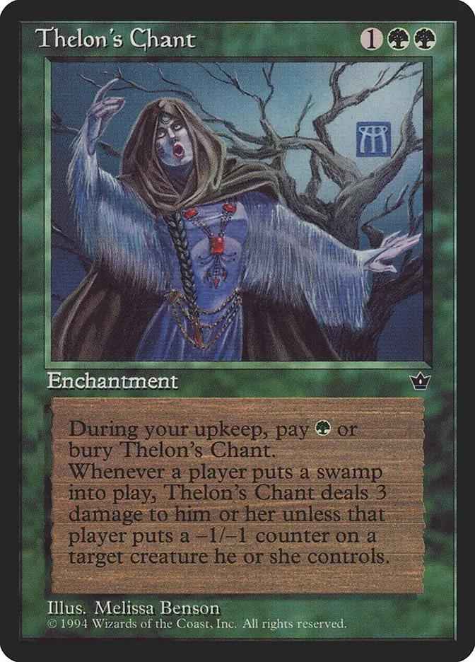 76 - Thelon's Chant - Fallen Empires - Normal - Magic: The Gathering Card