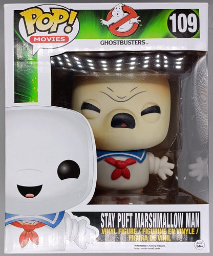 109 Stay Puft Marshmallow Man (Toasted) 6 Inch Ghostbusters Funko POP - Damaged Box Funko